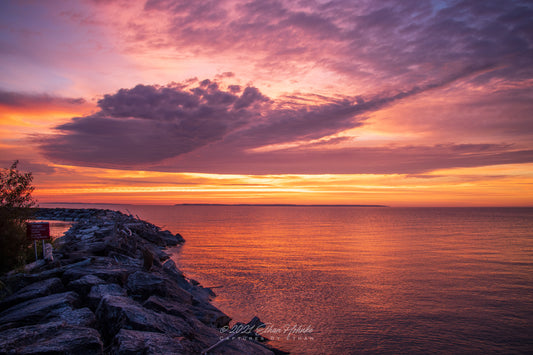 Post Rain Storm Leland Sunset I - Print