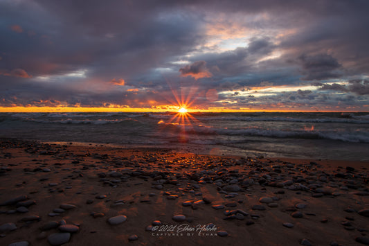 Christmas Cove Sunset - Print
