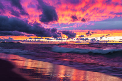Last Day of Summer, Sunset from Leland - Print