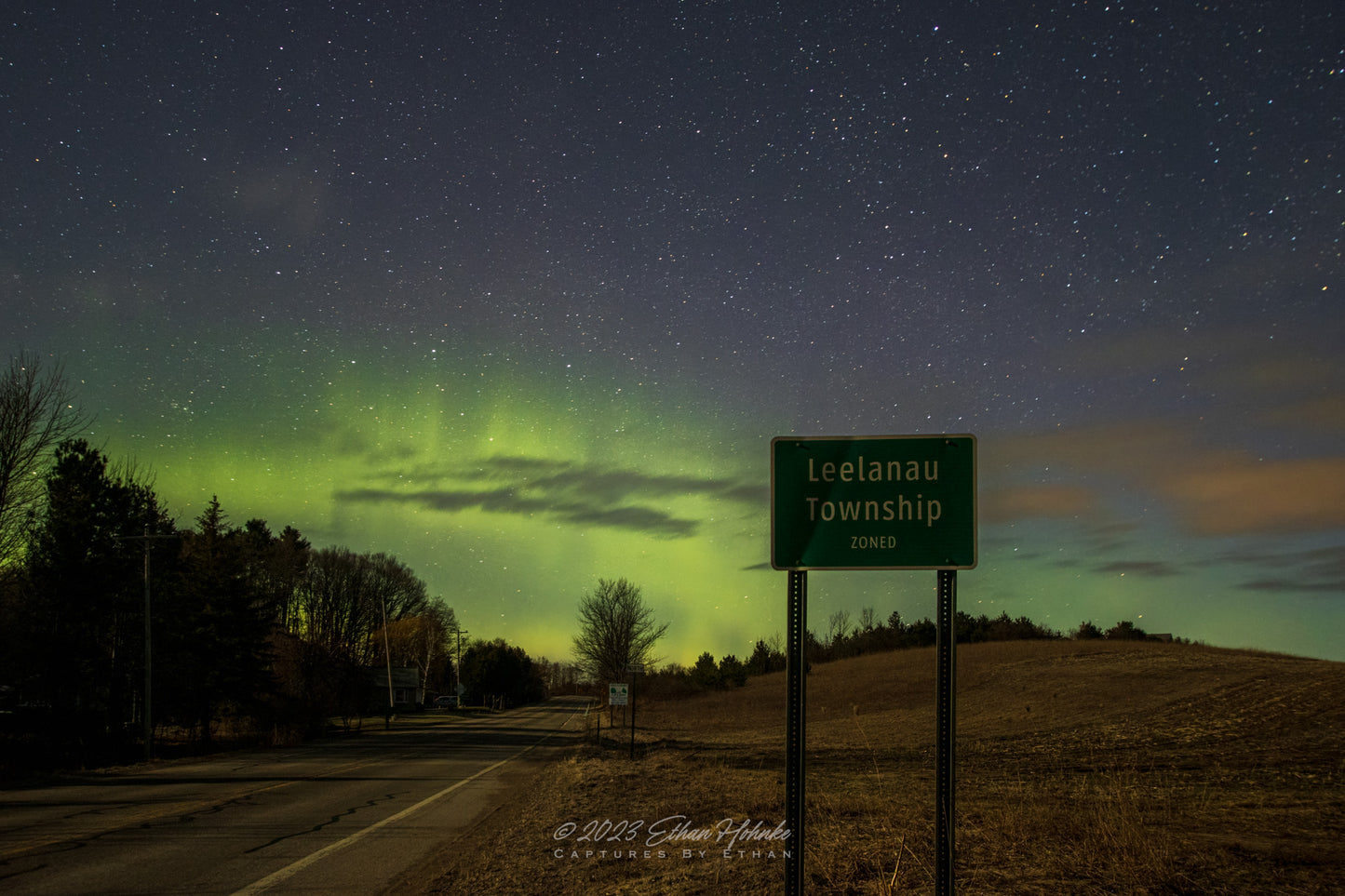 Aurora over Leelanau Township - Print