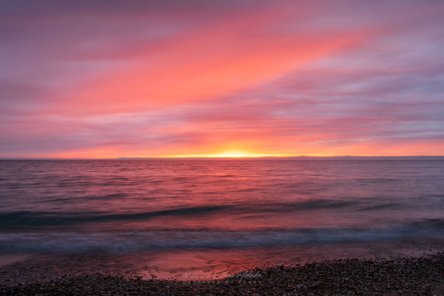 Peaceful Lake Michigan Sunset - Print