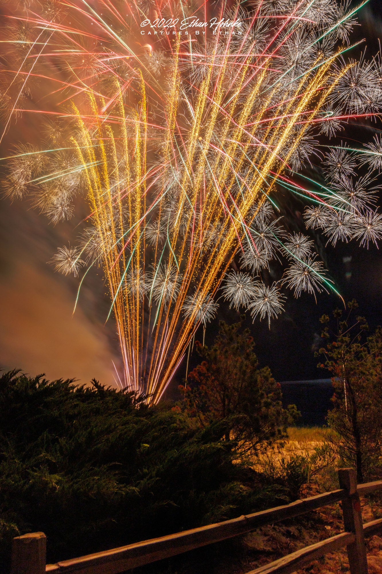 Glen Arbor Fireworks V (Portrait Orientation) - Print