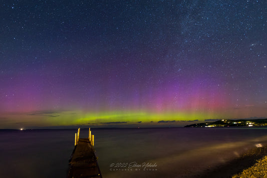Aurora from Lake Street in Glen Arbor III - Print
