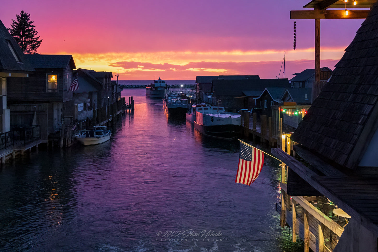 Burner Sunset over Fishtown - Print