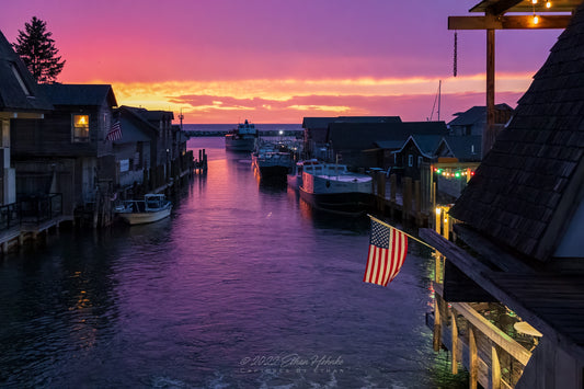 Burner Sunset over Fishtown - Print