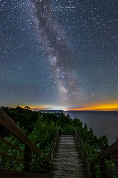 Stairway to Heaven, Milky Way from Arcadia's Inspiration Point Overlook - Print