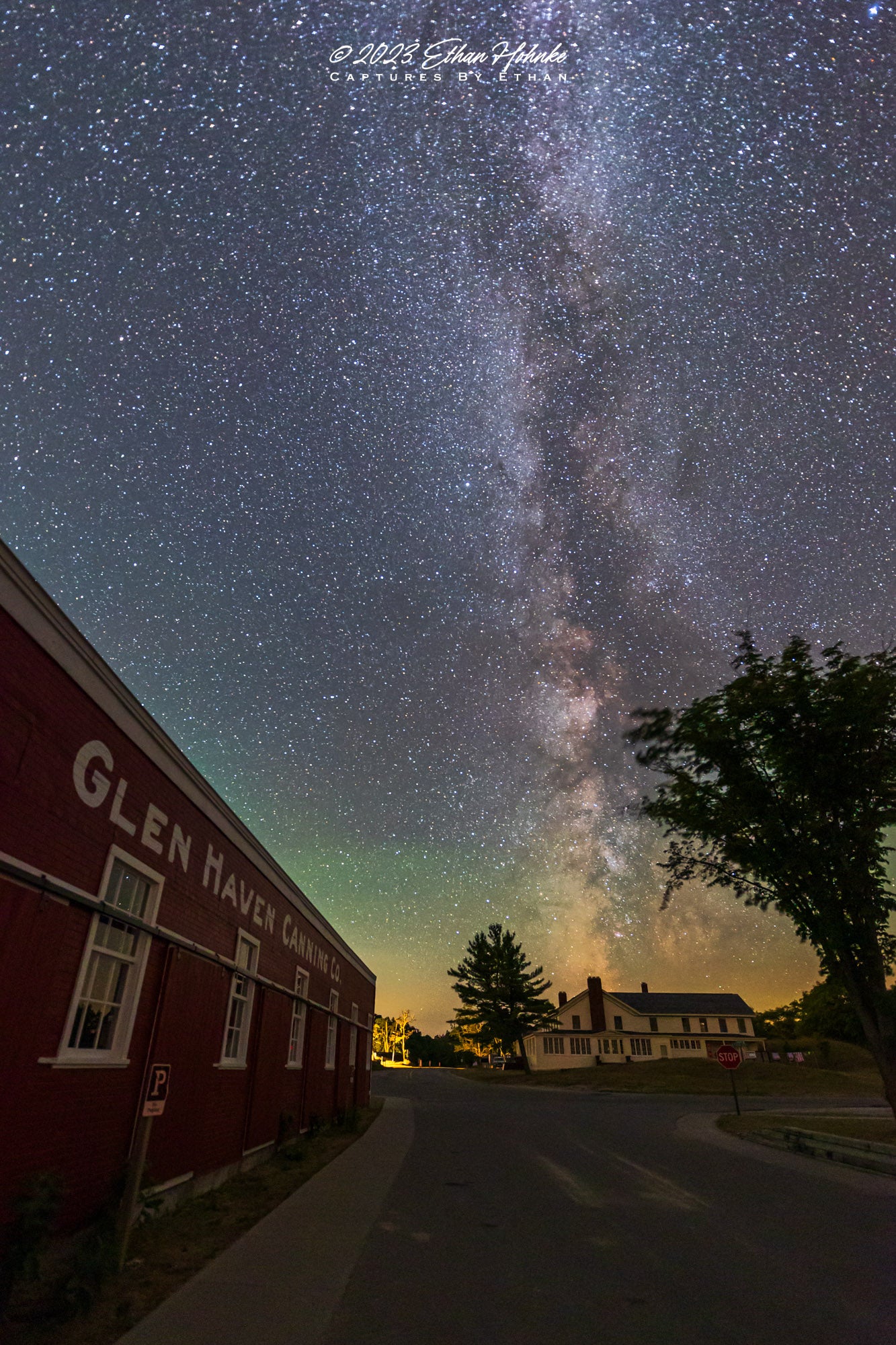 Milky Way over the Sleeping Bear Inn, Glen Haven (Portrait Orientation)