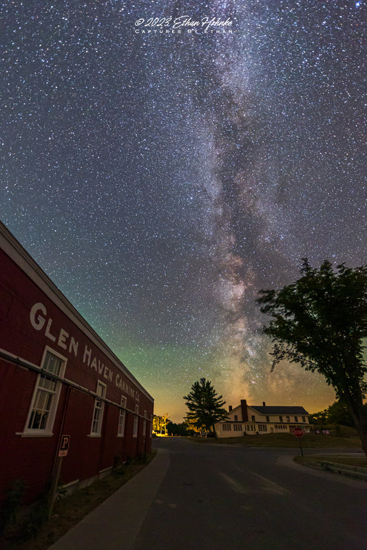 Milky Way over the Sleeping Bear Inn, Glen Haven (Portrait Orientation) - Print