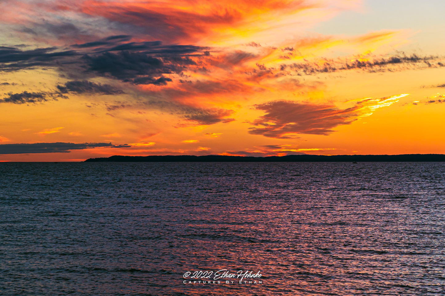 Sunset Afterglow from Van's Beach - Print