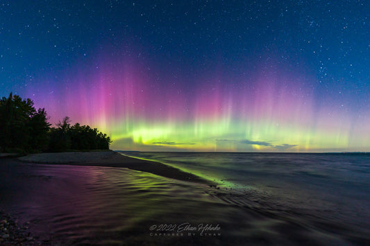 Aurora over Shalda Creek I, 2022