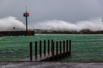 Leland Break Wall Waves IV - Print