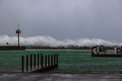 Leland Break Wall Waves II - Print