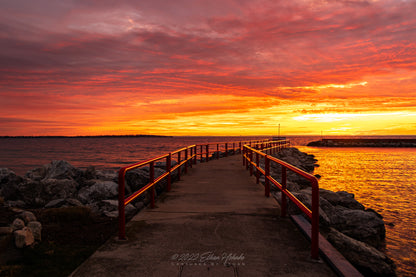Morning Insanity Sunrise from Northport - Print