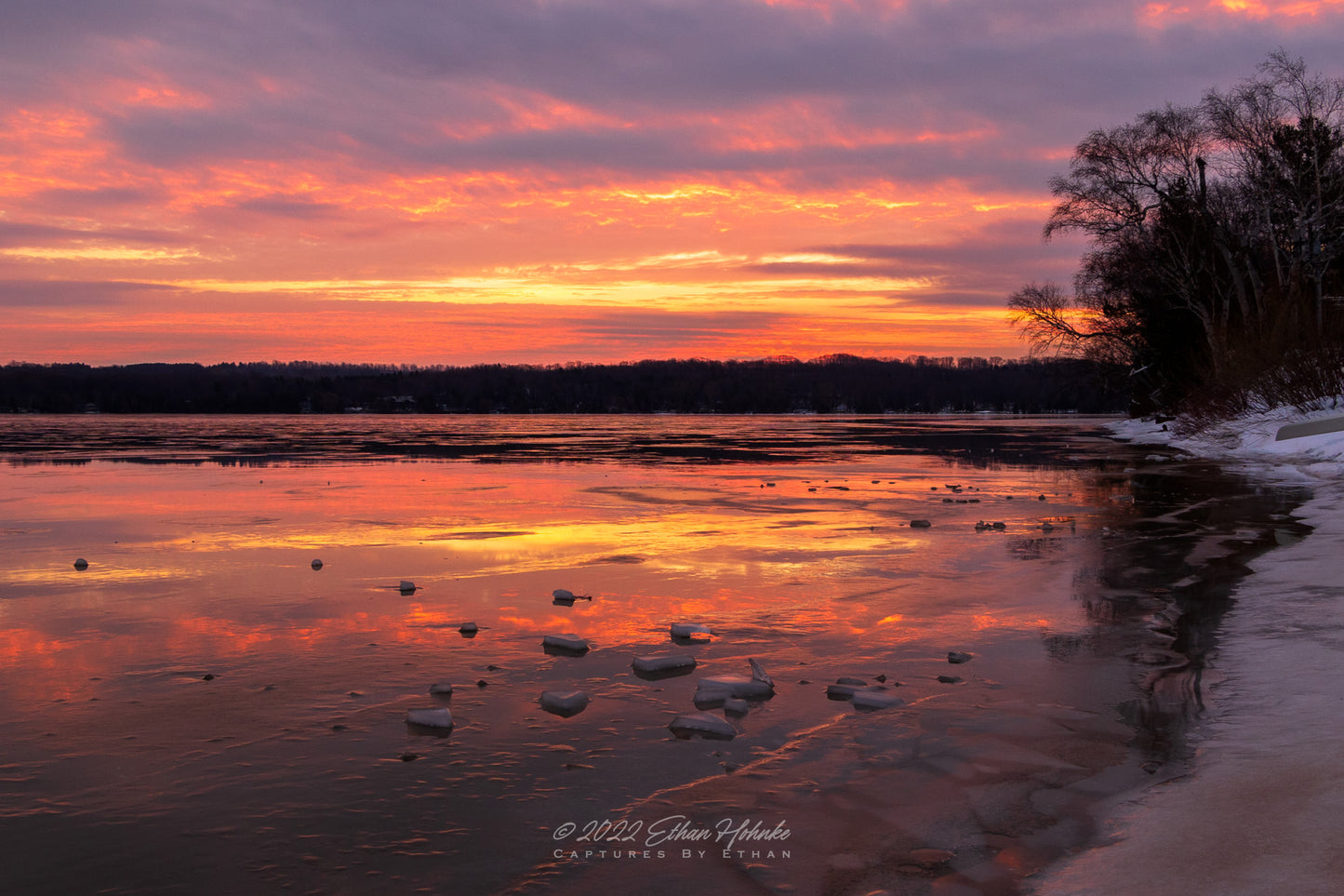 Wintery Sunrise Surprise - Print