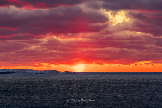 Sunset Color Explosion over Sleeping Bear Point