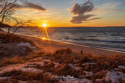 Golden Hour Sunset from Leland - Print