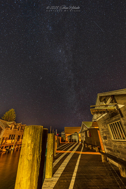 Starry Night from the Fishtown Docks I (Portrait Orientation) - Print