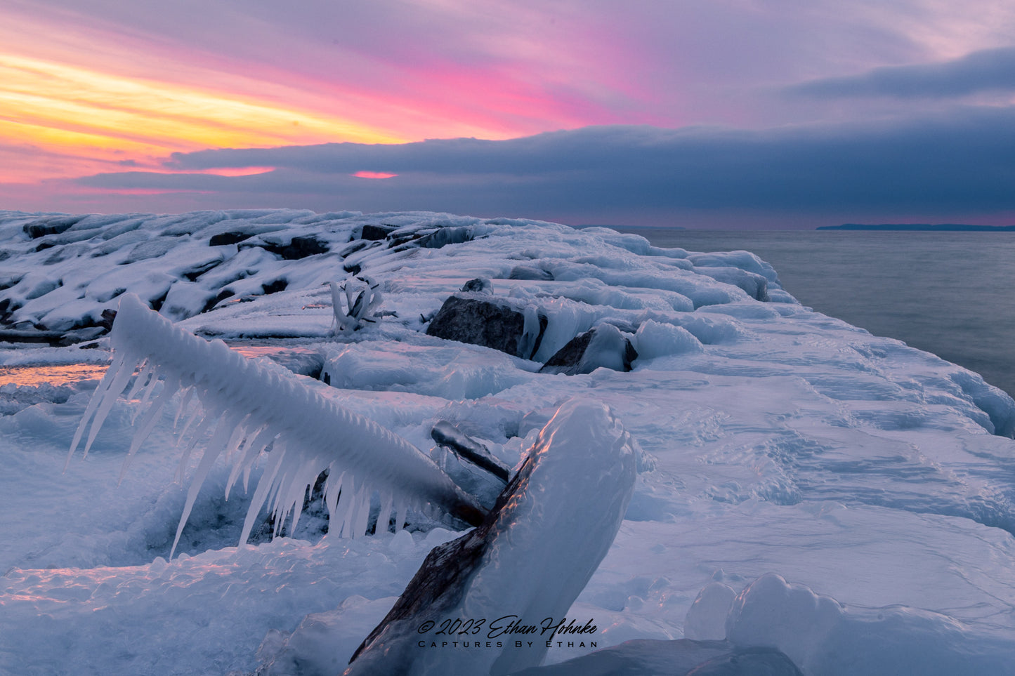 Cotton Candy Afterglow on Ice from Leland - Print