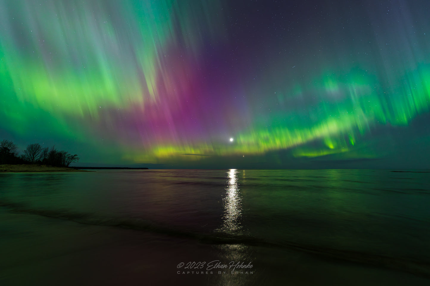 Moon and Venus Reflect on the Misery River Pt. II, Michigan's Upper Peninsula