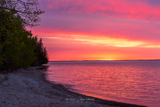 Mother's Day Sunrise Surprise over Grand Traverse Bay
