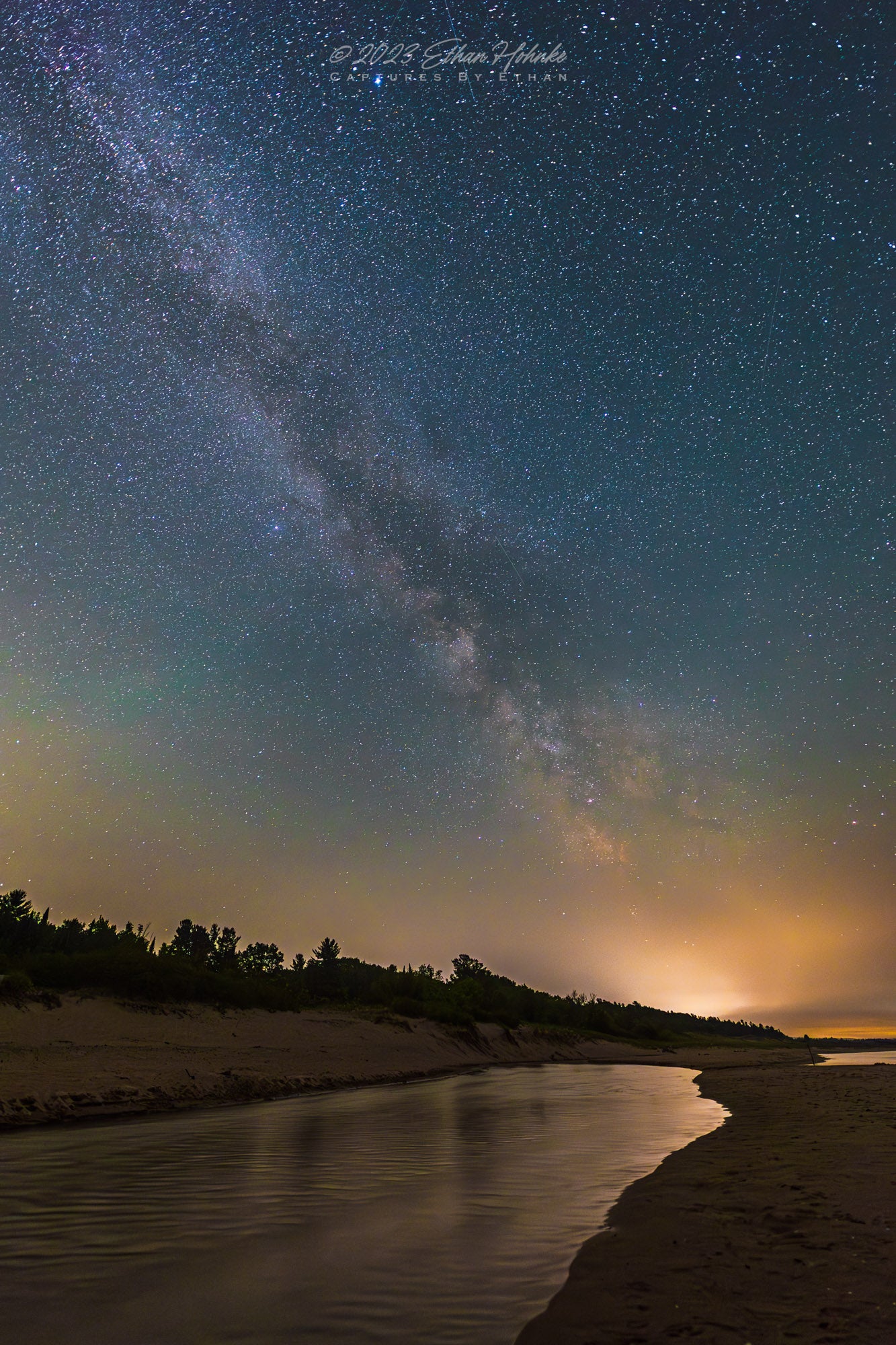 Milky Way over Otter Creek (Portrait Orientation)
