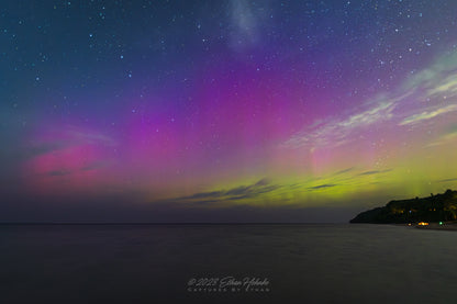 Magnificent Summer Aurora from Leland II - Print