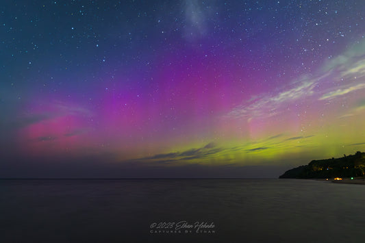 Magnificent Summer Aurora from Leland II - Print