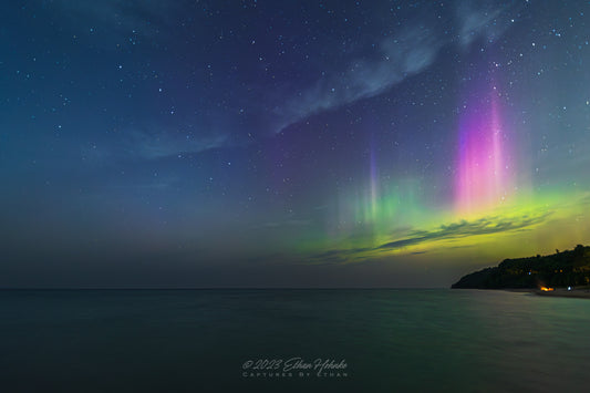 Magnificent Summer Aurora from Leland IV - Print