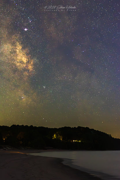 Milky Way Core over Leelanau, Christmas Cove (Portrait Orientation) - Print