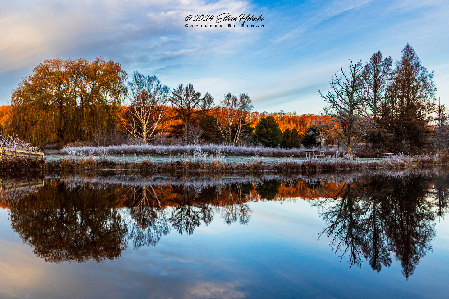 Veronica Valley Frosty Reflections - Print