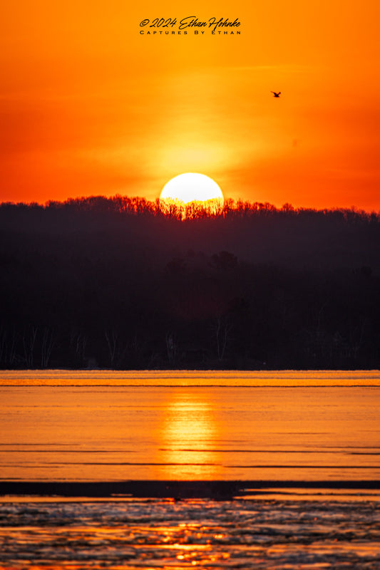 Superb Sunrise over Lake Leelanau (Portrait Orientation) - Print