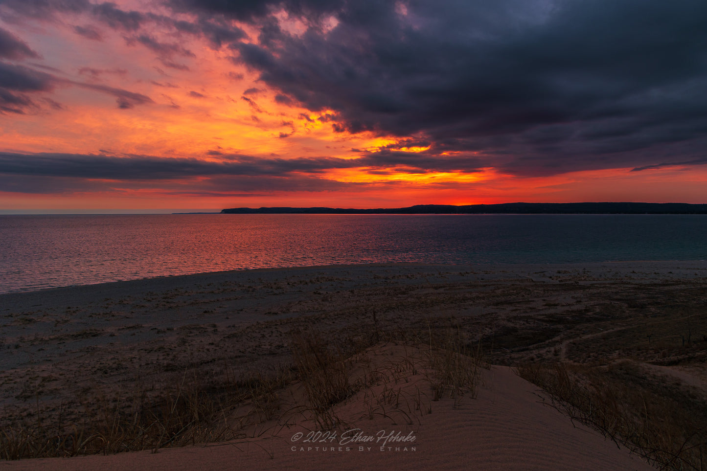 Colorful Sunrise over Sleeping Bear Bay - Print