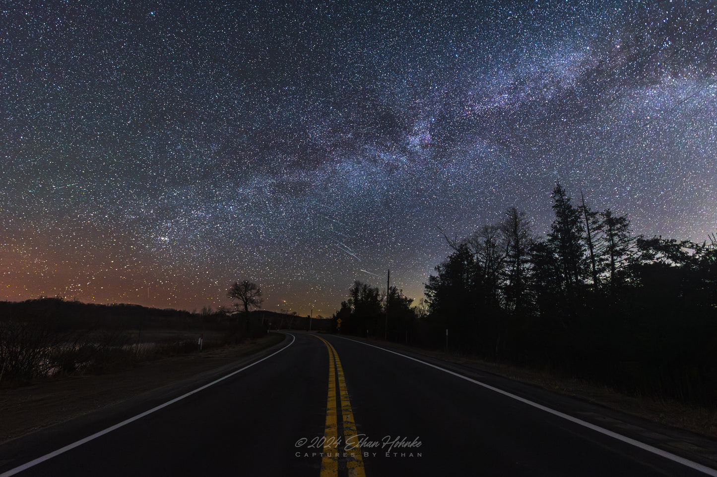 Starry Dreams Around the Bend, Sleeping Bear Dunes - Print