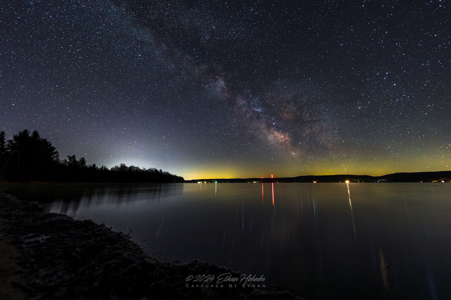 Milky Way Core over Little Glen Lake - Print