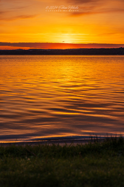 Incredible Sunrise over Lake Leelanau (Portrait Orientation) - Print