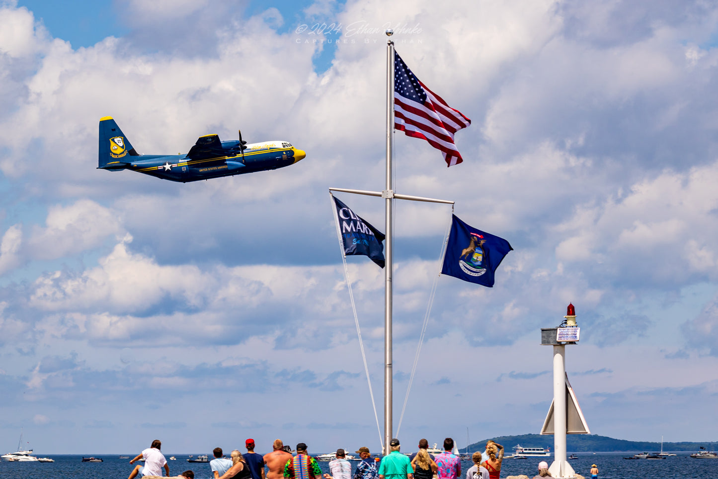 Fat Albert and the American Flag- Print