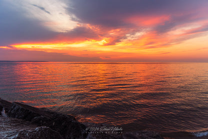 Sunset over Lake Michigan I - Print