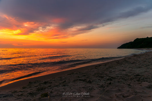 Sunset over Lake Michigan II - Print