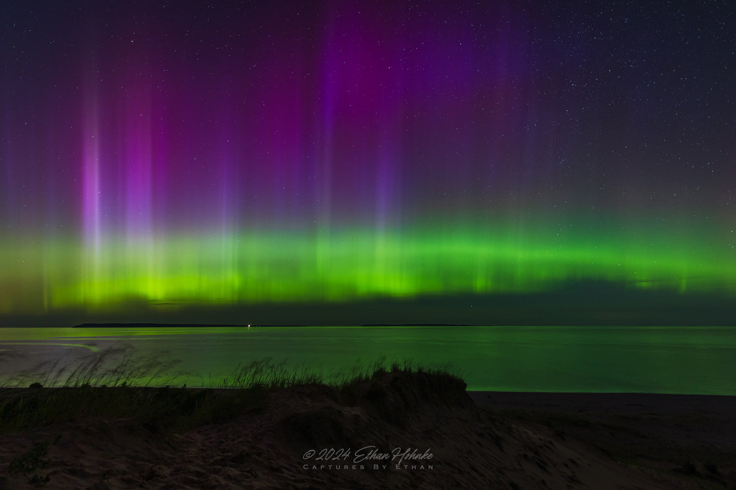 Rite of Passage Pt. II, Northern Lights from Sleeping Bear Point - Print