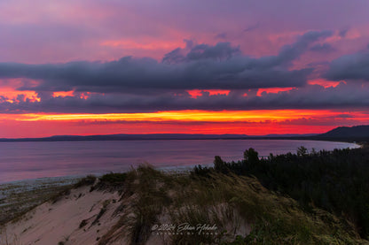 Peaceful Sunrise over Sleeping Bear Bay from Sleeping Bear Point I - Print