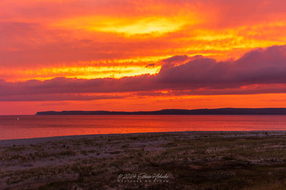 Peaceful Sunrise over Sleeping Bear Bay from Sleeping Bear Point III - Print