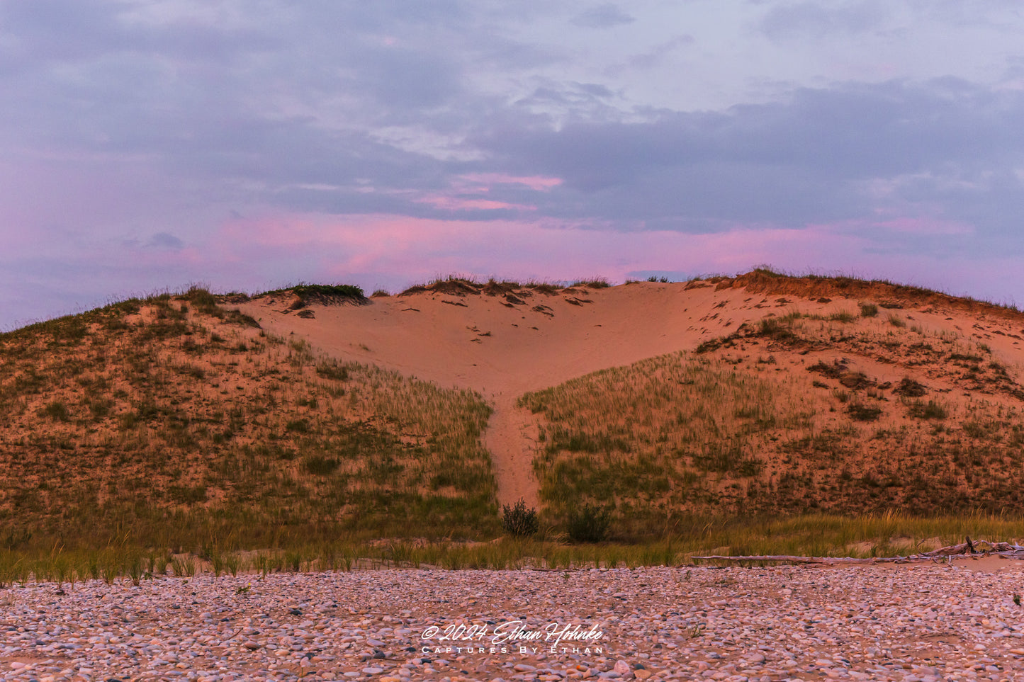 Peaceful Sunrise over Sleeping Bear Bay from Sleeping Bear Point IV - Print