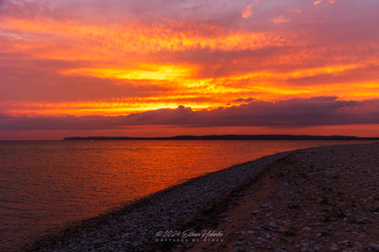 Peaceful Sunrise over Sleeping Bear Bay from Sleeping Bear Point V - Print