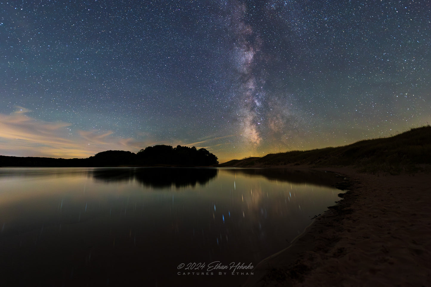 North Bar Lake Milky Way - Print
