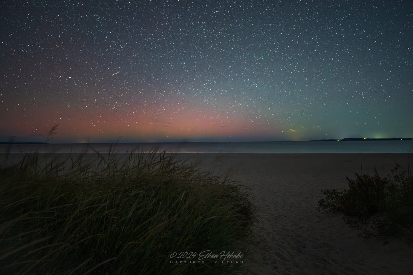 Aurora Glow from Bohemian Road Beach - Print