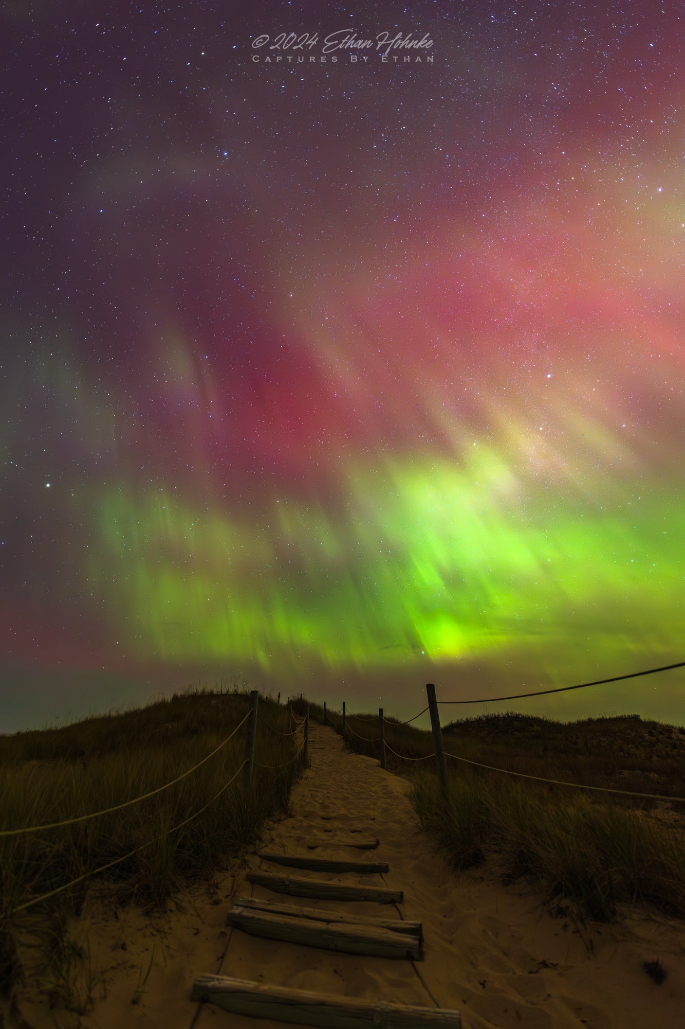 Stairway To Heaven, North Bar Lake within Sleeping Bear Dunes (Portrait Orientation) - Print