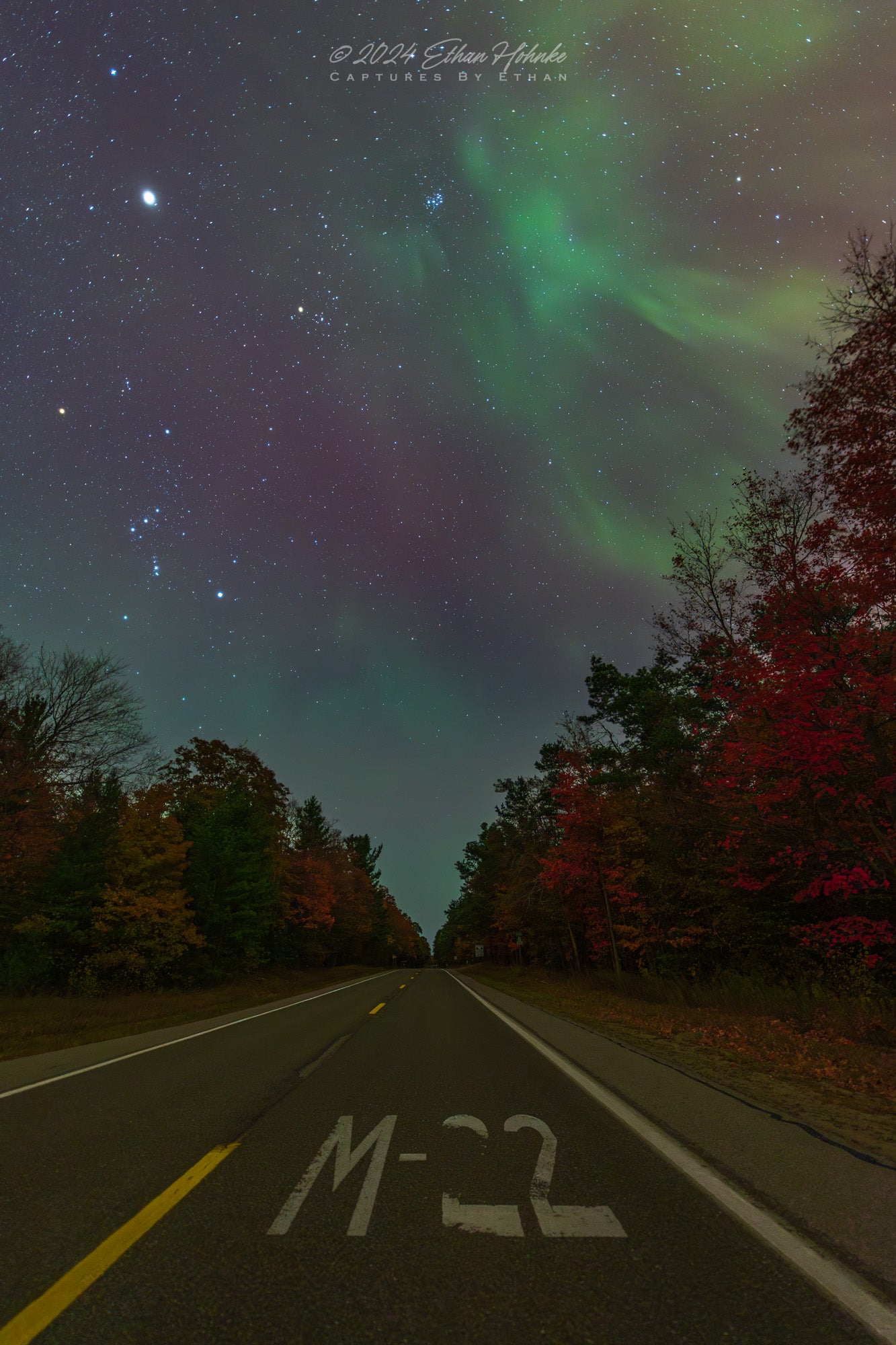 Magical Moments on M-22 Pt. II (Looking South) (Portrait Orientation) - Print