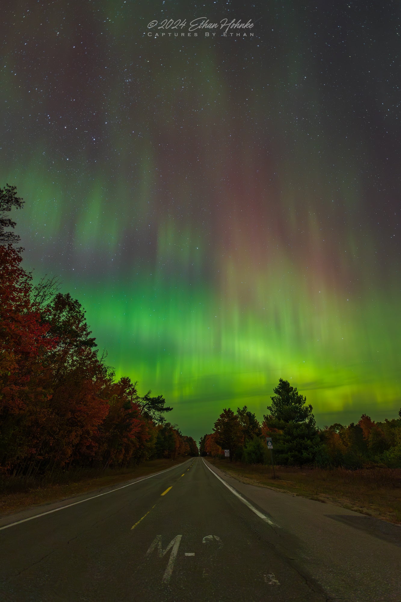 Magical Moments on M-22 Pt. I (Looking North) (Portrait Orientation) - Print