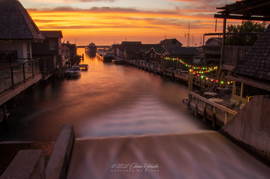 Fishtown Leland Sunset (Long Exposure)