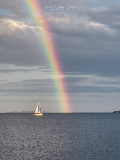 Rainbow over Grand Traverse Bay IV - Print (Portrait Orientation)